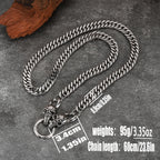 Cuban Chain Skull Necklace — Stainless Steel