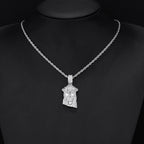 Jesus Face Thorn Crown Pendant Necklace — Iced Out