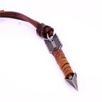 Man Vintage Leather Arrow Pendant Necklace Rope Body Choker Chain Necklaces Men&Women Punk Jewlery Accessories