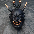 Samurai Kabuto Helmet Hannya Japanese Oni Car Rear View Mirror Charm Car accessories Rear View Mirror Pendant Car Decoration