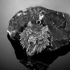 Odin's Wolf Pendant Necklace — Stainless Steel