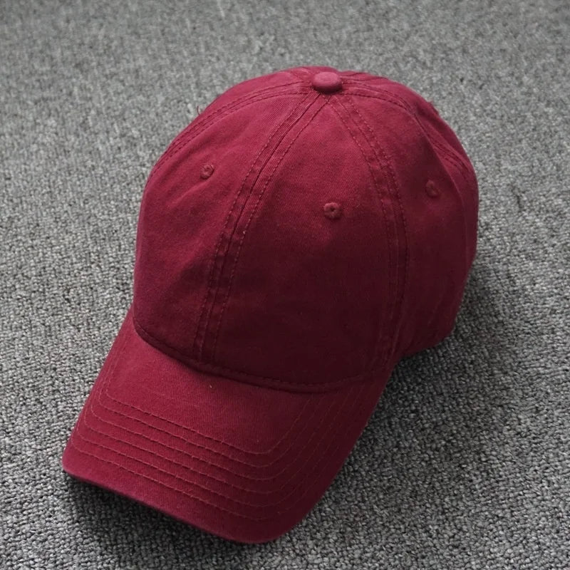 Oversized Cotton Baseball Cap — Adjustable Fit