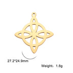 Celtic Stainless Steel Pendant Necklace