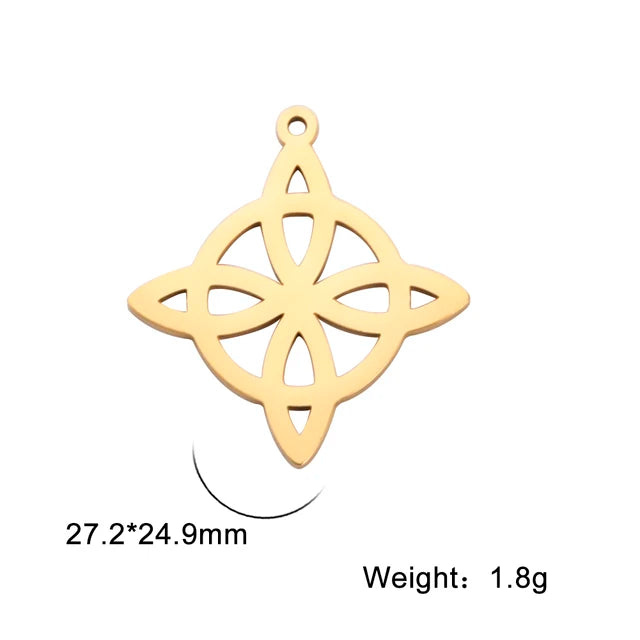 Celtic Stainless Steel Pendant Necklace