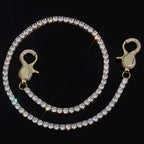 Tennis Chain Necklace Stainless Steel 5MM Colorful