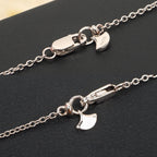 Mini 2022 Brand Pure 925 Sterling Silver Jewelry Women Cherry Flower Diamond Pendant Necklace Lovely Design Fine Luxury