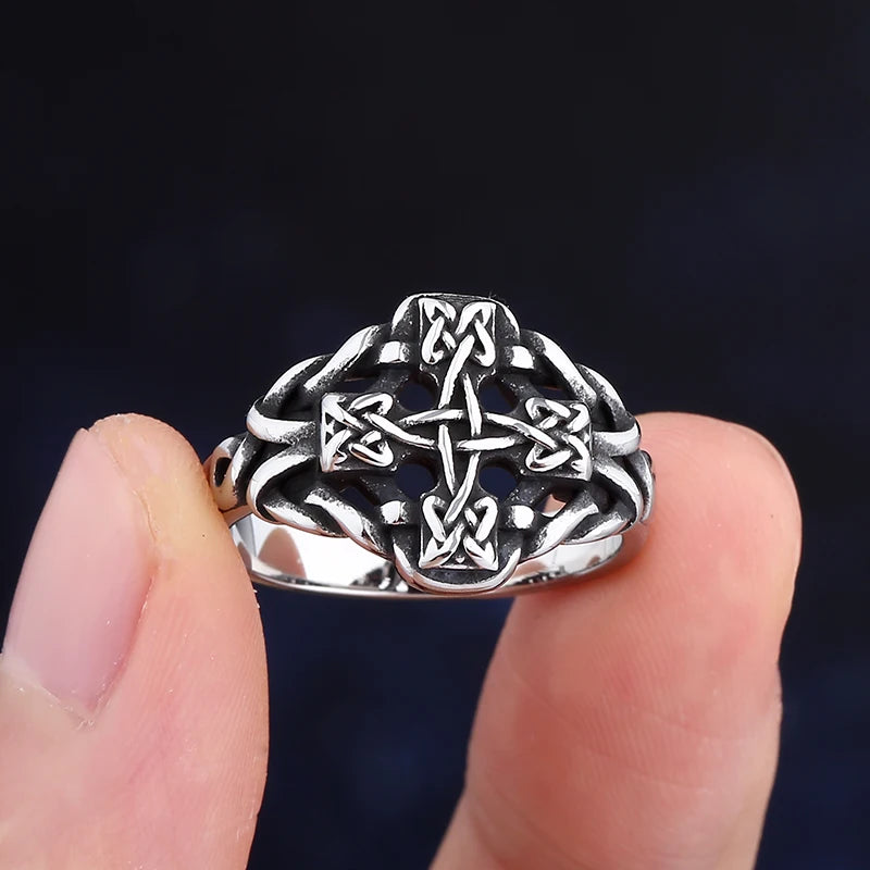 Viking Odin Rune Symbol Ring — Stainless Steel