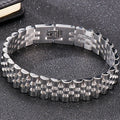 Stainless Steel Bracelet for Man Women 10MM Wide Length Adjustable Link Chain Men's Bracelets Jewellery Mannen Armband