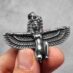 Eagle Wings Pharaoh Pendant Necklace Stainless Steel