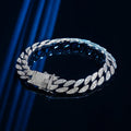 Luxury Solid Platinum PT950 Cuban Bracelet Men's Diamonds Men's Bracelet