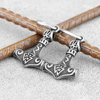 Thor's Hammer Viking Stud Earrings for Men — Stainless Steel
