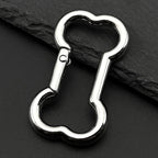 Punk Korean Dogs Bone Pendant Necklace For Women Egirl Stainless Steel Silver Color Cool Accessory Cute Diy Chain Jewelry Goth