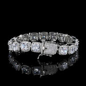 Stainless Steel Tennis Bracelet Cluster 10MM