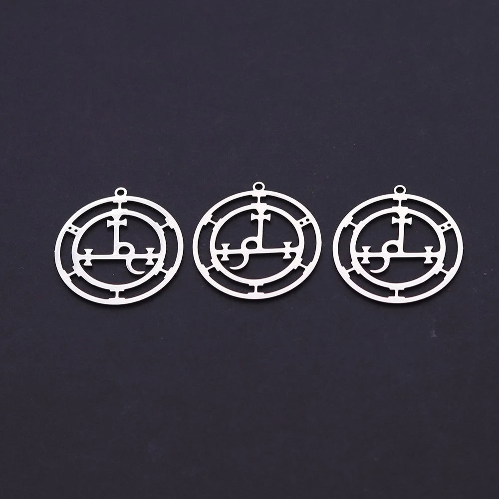 Gothic Demon Seal Pendant Necklace — Stainless
