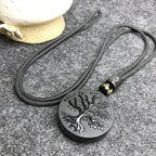 Crystal of Necklace Pendant Black Obsidian Guardian Healing Amulet Popular Export Item Tree of Life