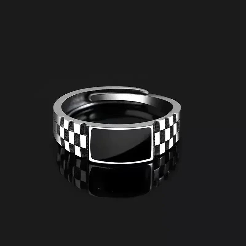 Heart & Flower Open Adjustable Finger Ring — Enamel, Mixed Styles