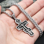 Fashion Stainless Steel Jesus Cross Crucifix Pendant For Men Women Punk Hip Hop Necklace Religion Amulet Jewelry Gifts Wholesale