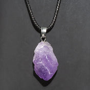 Amethyst Crystal Pendant Necklace