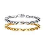 Rolo Link Chain Bracelet — Stainless Steel