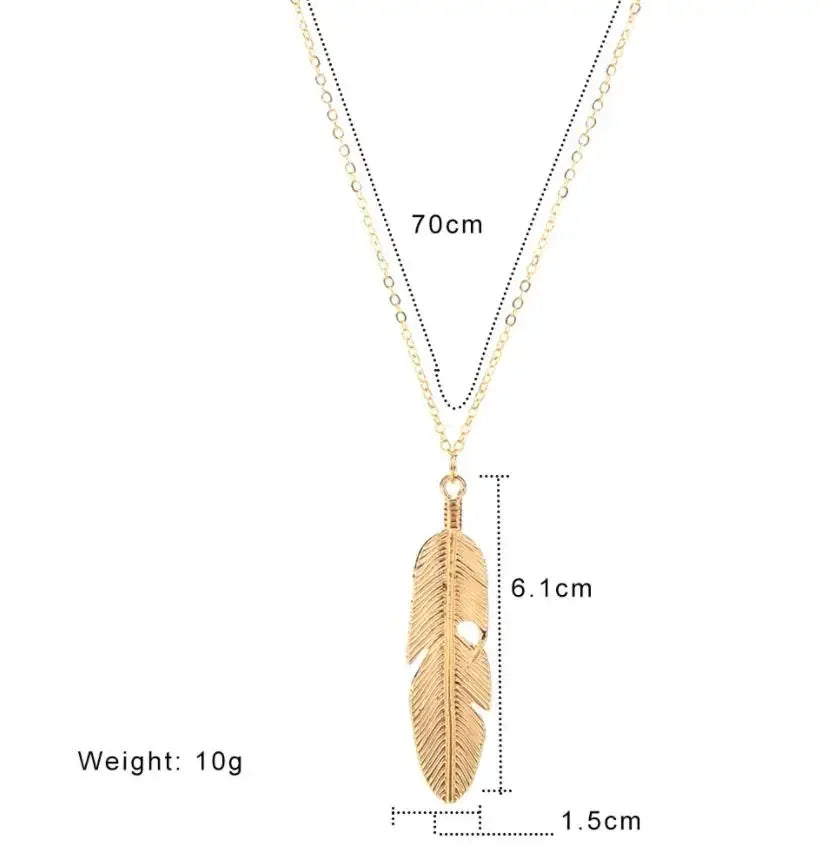 Football Charm Pendant Necklace — Gold