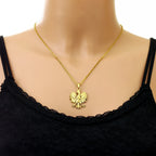 Poland Eagle Pendant Necklace — Two-Tone