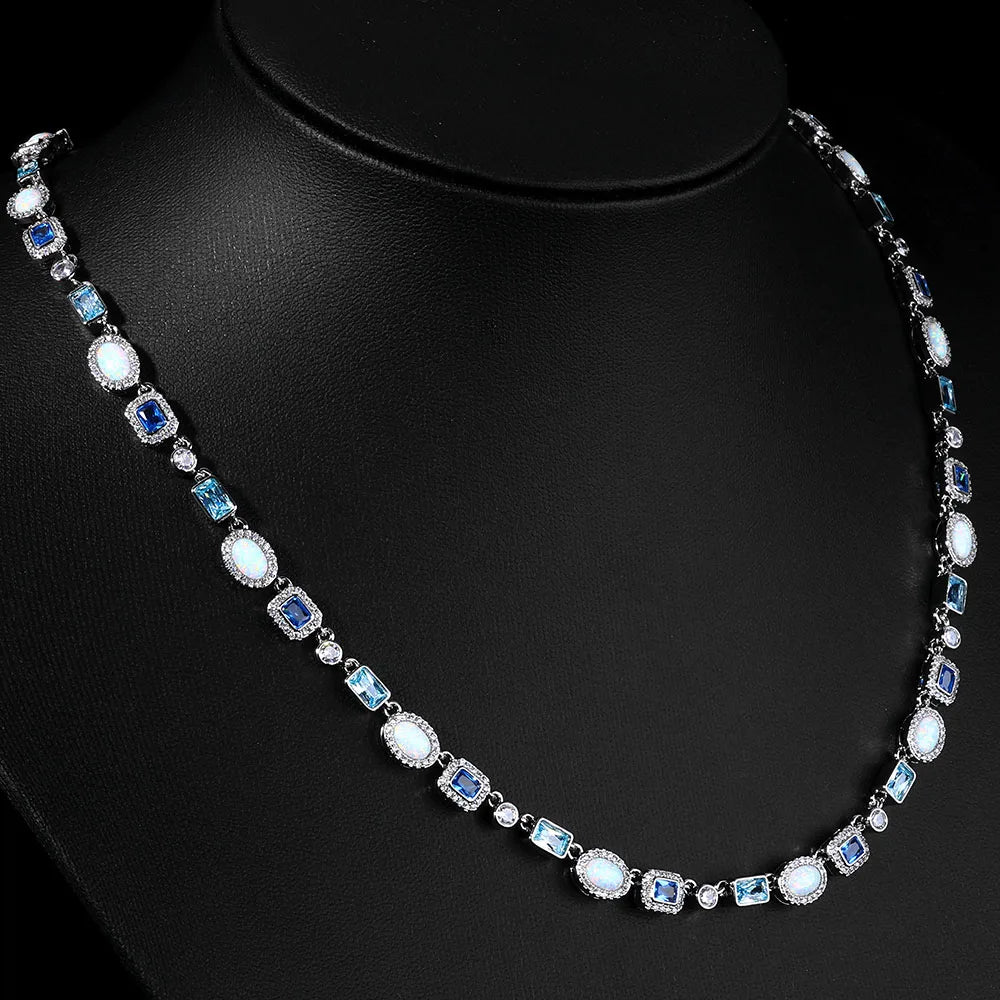 Gold Iced Out Chain Necklace Gemstone CZ 6MM