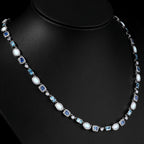 Gold Iced Out Chain Necklace Gemstone CZ 6MM