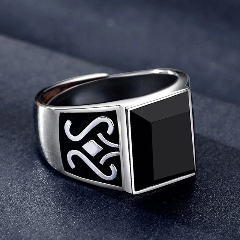 New 925 Silver Vintage Men Ring Classics for Man Women Sterling-Silver Wedding Simple Jewelry Engagement Gift Fashion