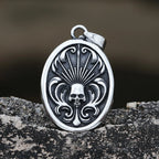 Three Wise Skulls Pendant — Stainless Steel
