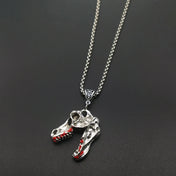 Gothic T-Rex Dinosaur Skull Necklace — Zinc Alloy