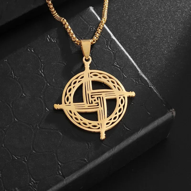Inverted Cross Stainless Steel Pendant Necklace