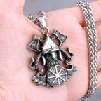 Nordic Vikings Tree of Life Odin Necklace Various Men Celtic Amulet Pendant Stainless Steel Vintage Charm Punk Jewelry