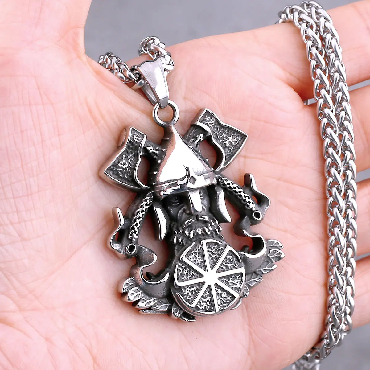 Nordic Vikings Tree of Life Odin Necklace Various Men Celtic Amulet Pendant Stainless Steel Vintage Charm Punk Jewelry
