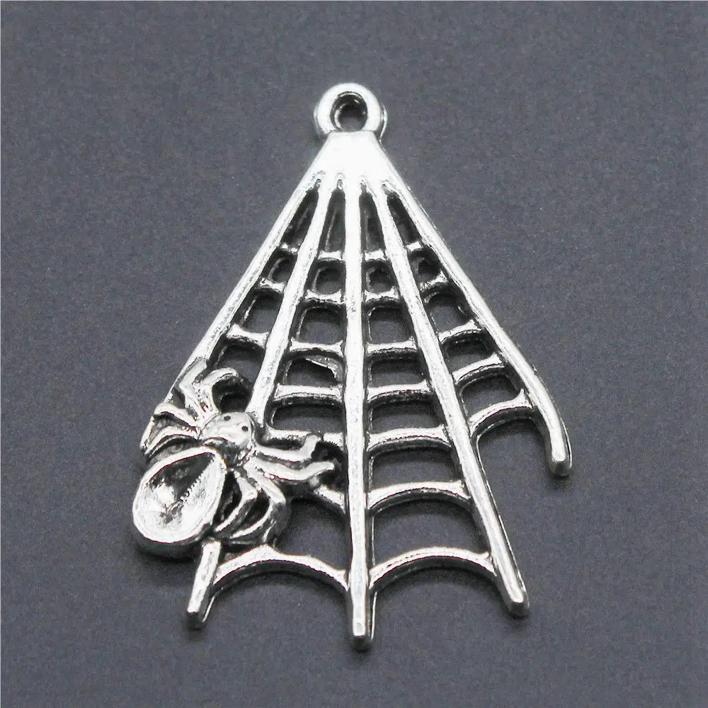 Boho Spider Web Charms Pendant Female Jewelry Bulk Cheapest Items