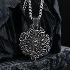 Eye of God Stainless Steel Pendant Necklace