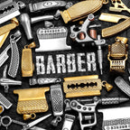 Barber Tools Pendant Necklace — Stainless Steel