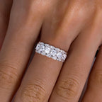 Iced Out Eternity Ring — 925 Silver