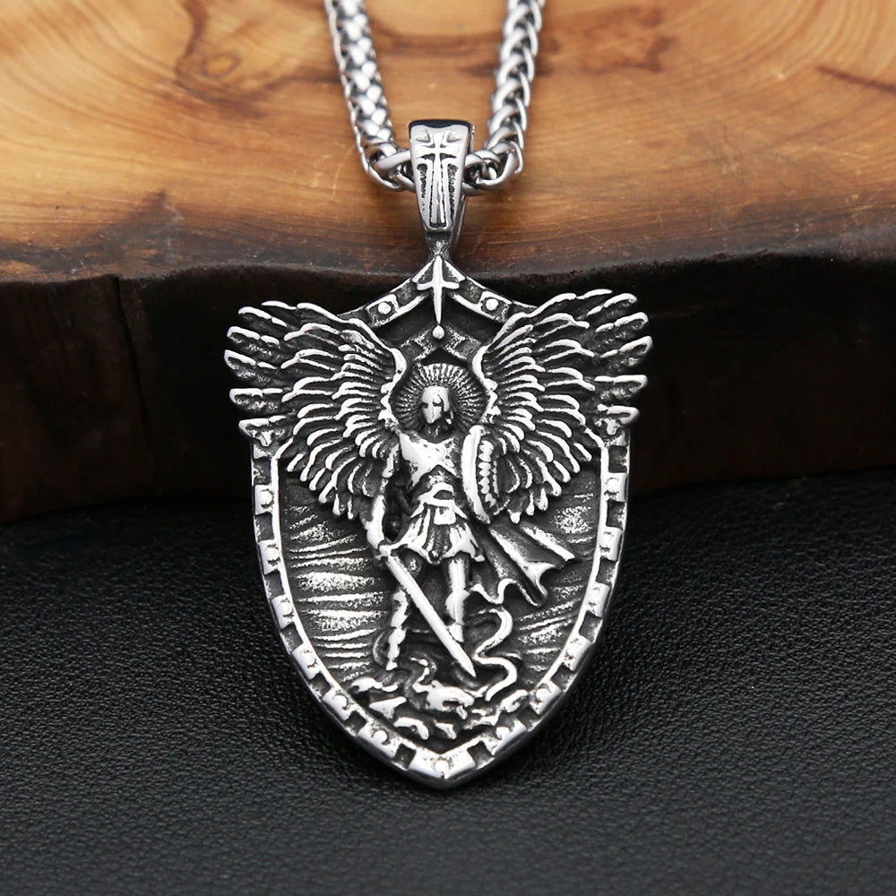 Angel Stainless Steel Pendant Necklace