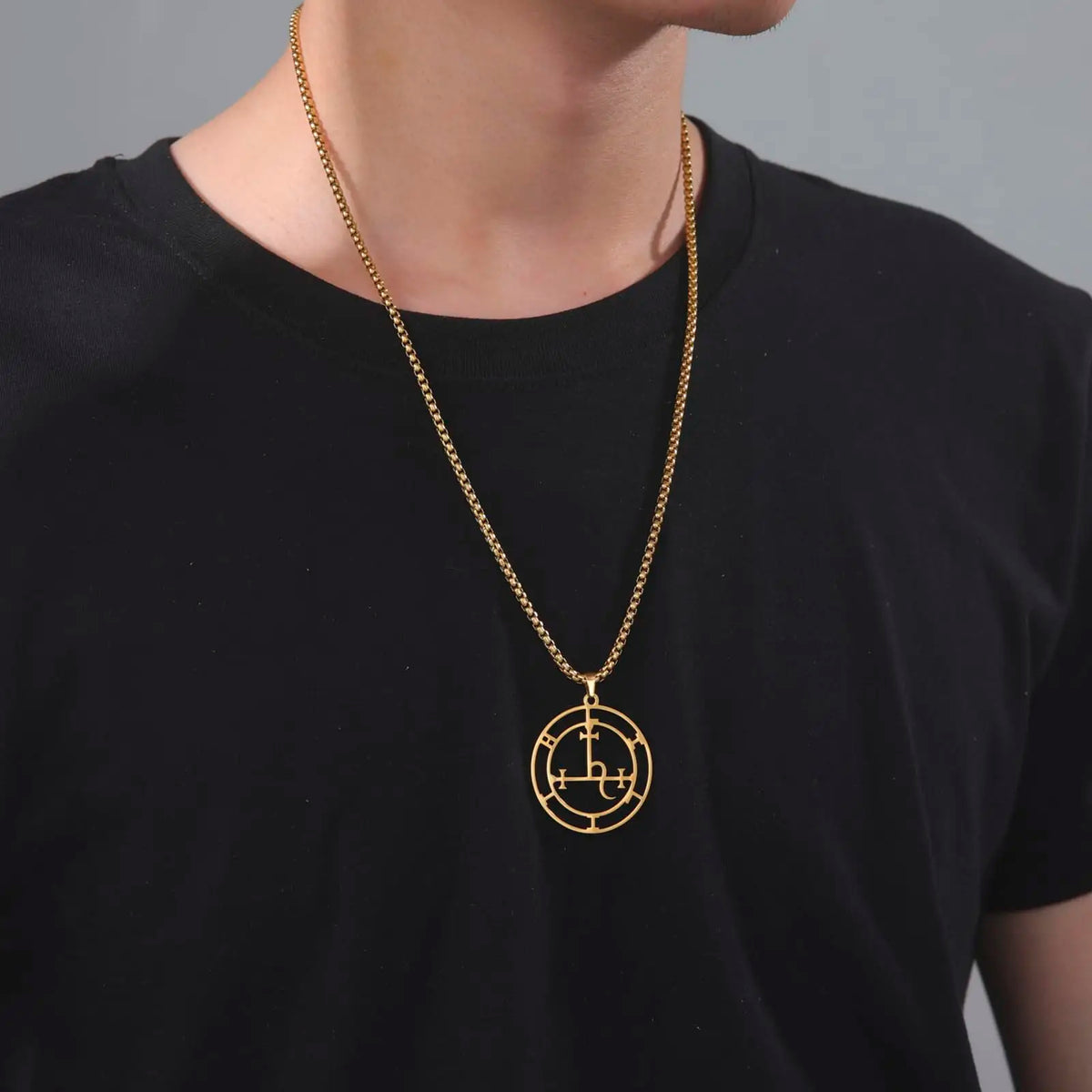 VASSAGO Sigil of Lilith Necklace Lilith Sigil Hecate Goddess Pendant Lucifer Satanic Lilith Symbol Wiccan Jewelry for
