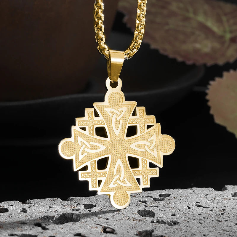 Viking Stainless Steel Pendant Necklace