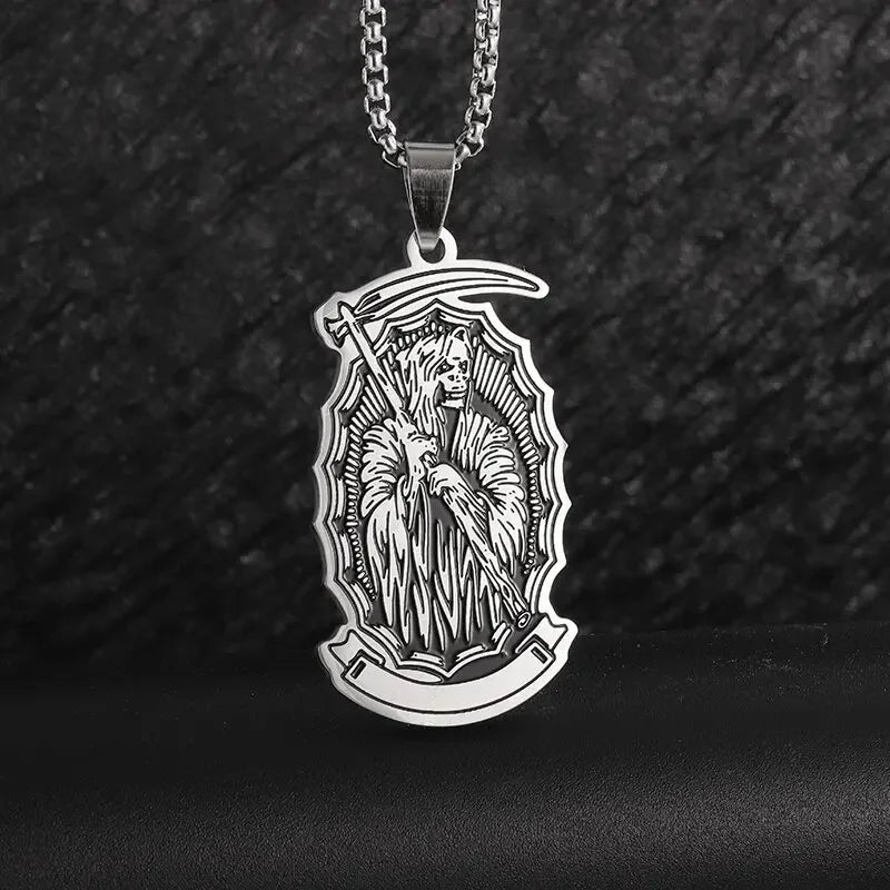 Sun Moon Star Trinity Pendant Necklace