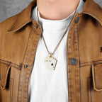 Lucky Poker Flush Pendant Necklace — Stainless Steel