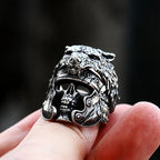 Jaguar Warrior Skull Ring — Stainless Steel