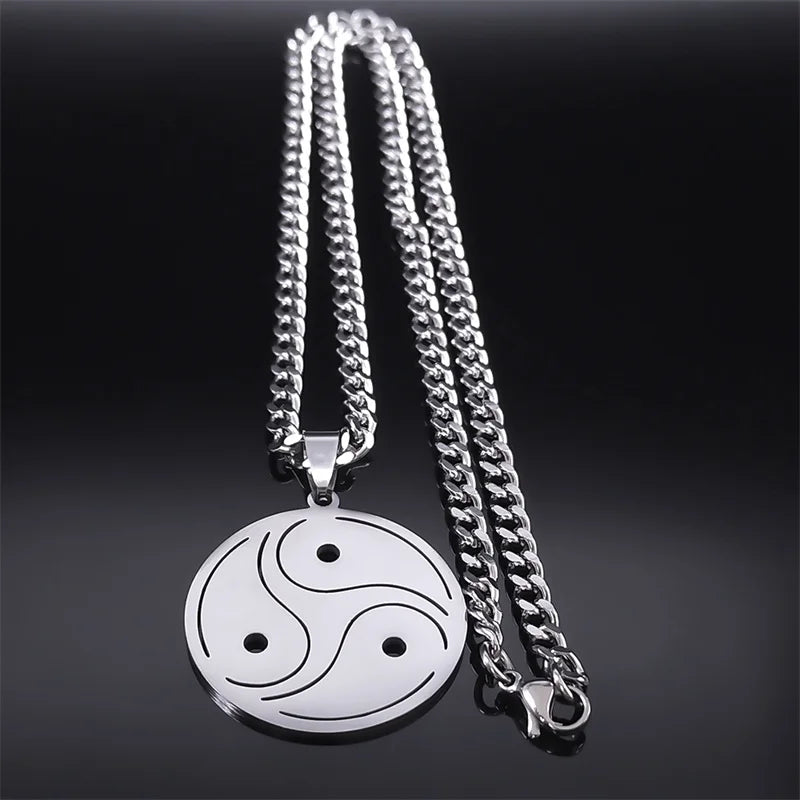 BDSM Symbol Pendant Necklace — Silver