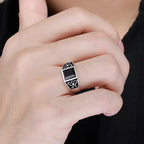 New 925 Silver Vintage Men Ring Classics for Man Women Sterling-Silver Wedding Simple Jewelry Engagement Gift Fashion