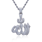 Iced Out Allah Pendant — 925 Silver