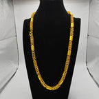 Luxurious 9999 24K real gold versatile dragon bone necklace fashionable men's and women's necklace gold jewelry
