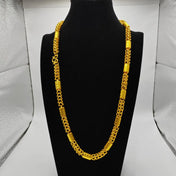 Gold-Tone AU9999 Dragon Bone Statement Chain Necklace