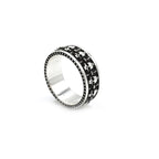 Punk Gothic Retro Engraved Horror Multiple Skulls Open Ring Men's Halloween Trend Cosplay Wearing Prop Motorcycle Ring Wholesale