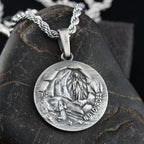 Virgin Mary Pendant — 925 Silver